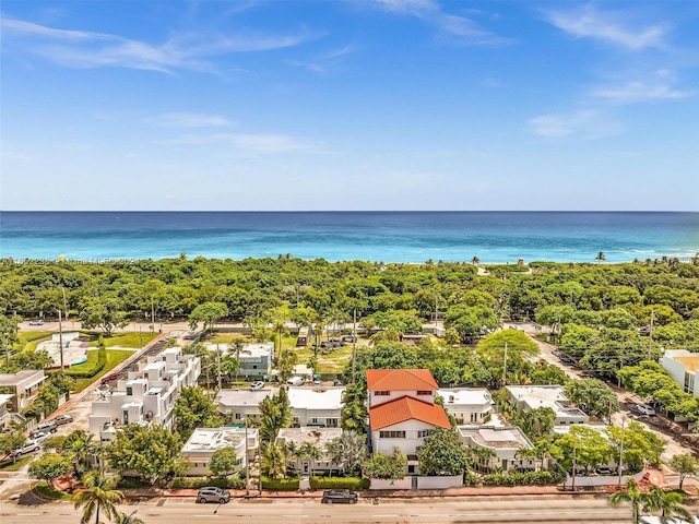 8109 Harding Ave, Miami Beach, FL 33141 - drone / aerial view featuring a water view