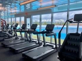 gym featuring plenty of natural light