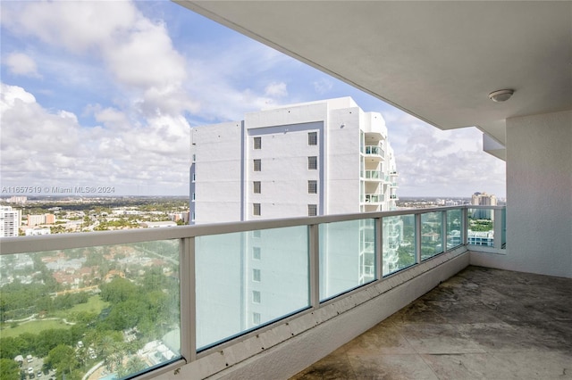 view of balcony