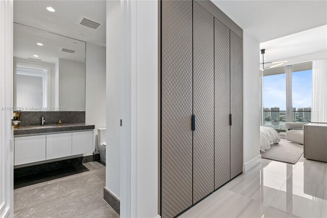 bathroom featuring vanity