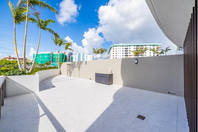 view of patio / terrace with a balcony