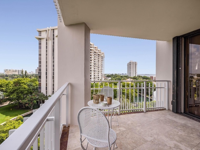 view of balcony