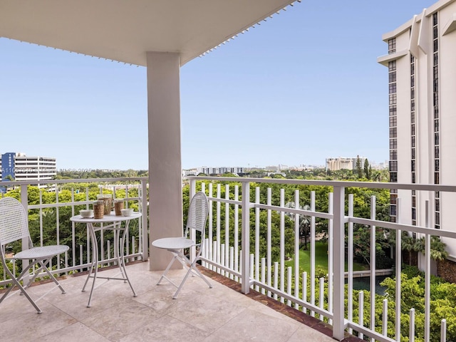 view of balcony