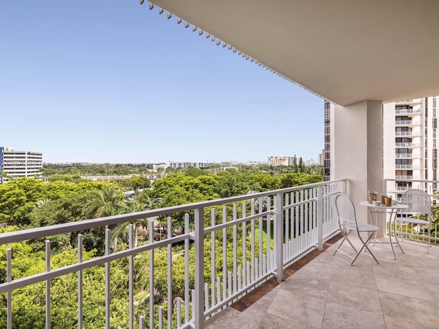 view of balcony