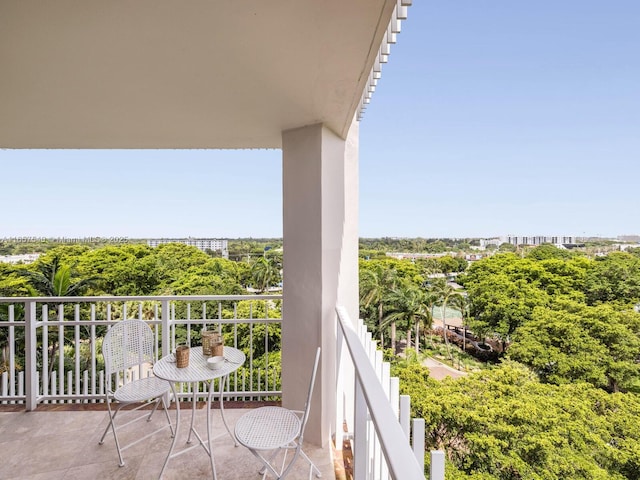 view of balcony