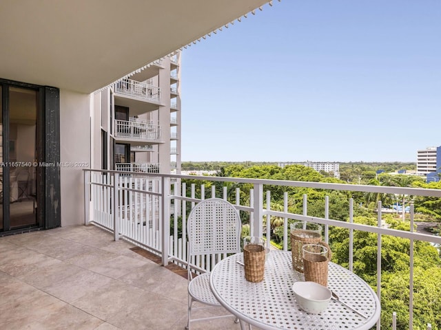 view of balcony