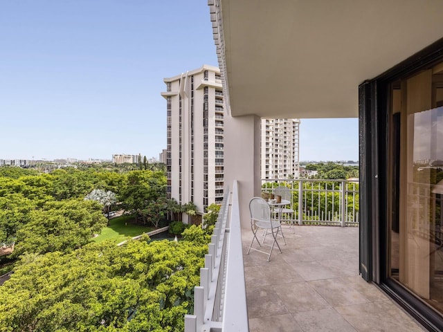 view of balcony