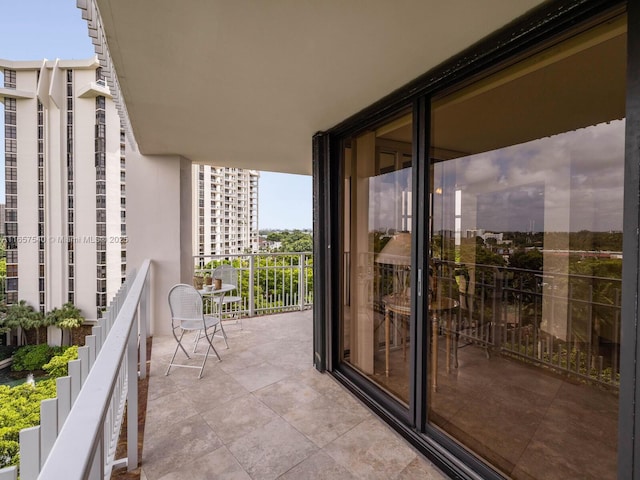 view of balcony