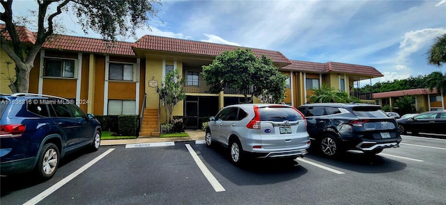 view of vehicle parking