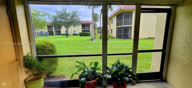 unfurnished sunroom featuring a healthy amount of sunlight