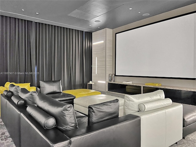 view of home theater