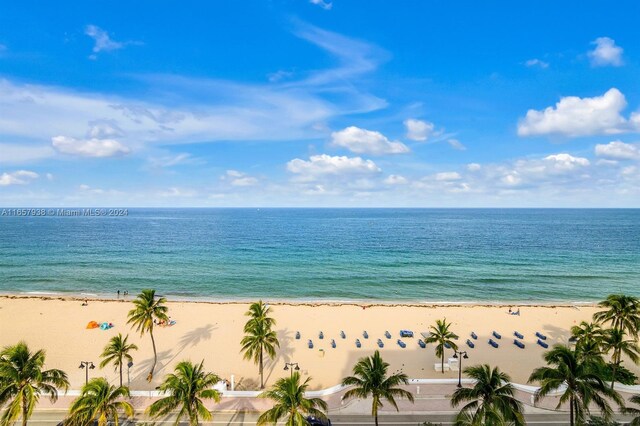 water view featuring a view of the beach