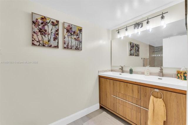 bathroom with vanity