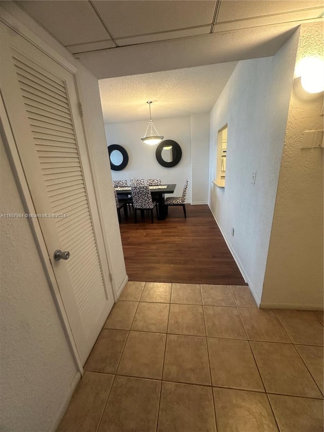 hall featuring hardwood / wood-style floors