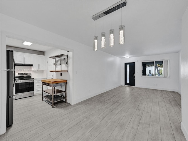 living room featuring light hardwood / wood-style floors