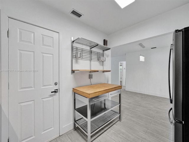 interior space featuring light wood-type flooring