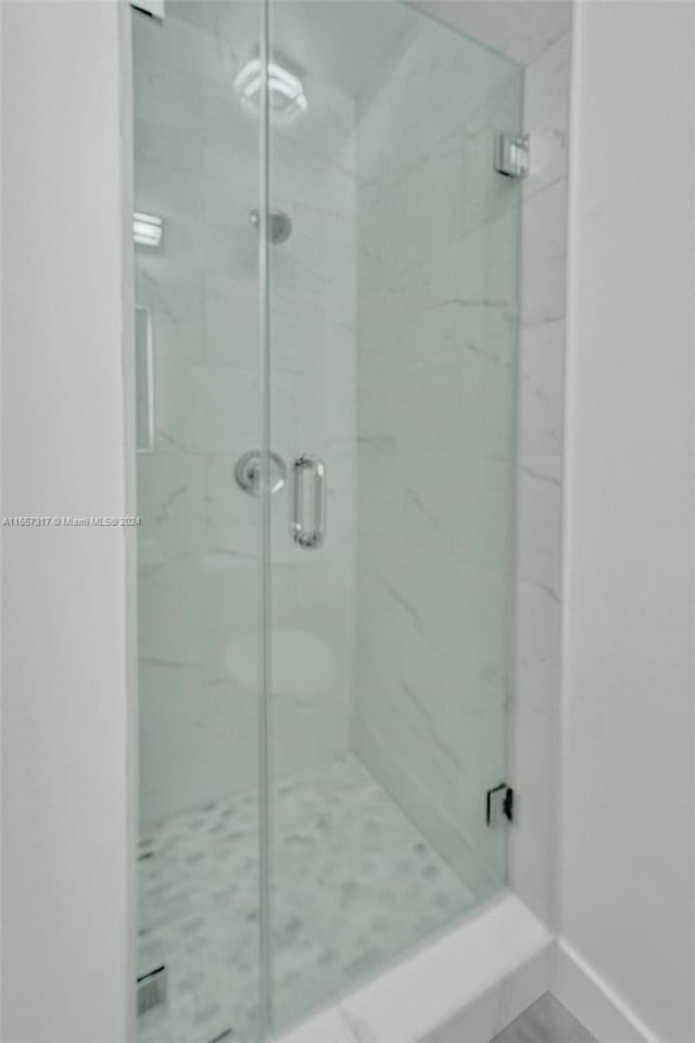 bathroom with walk in shower