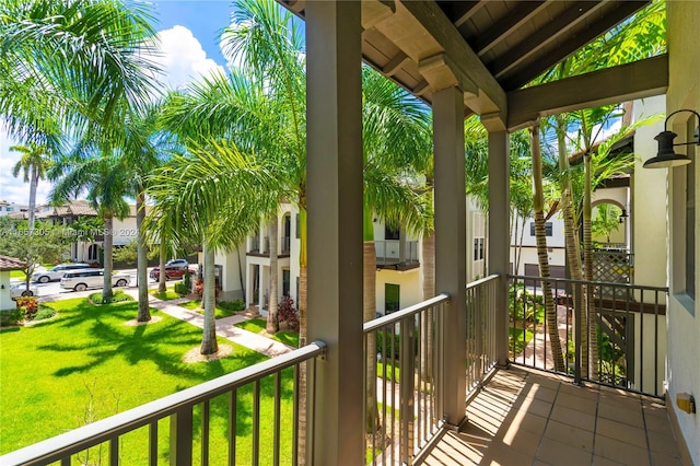 view of balcony