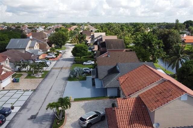 bird's eye view featuring a residential view