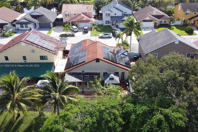 drone / aerial view featuring a residential view