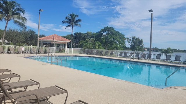 view of pool with a patio area