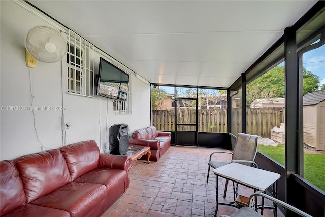 sunroom / solarium with plenty of natural light