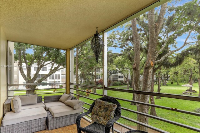 view of sunroom / solarium