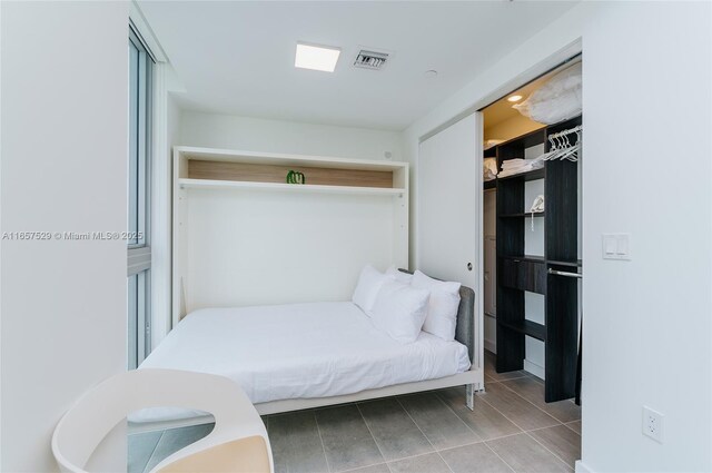 view of tiled bedroom