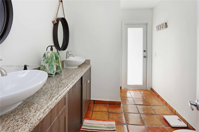 bathroom with vanity