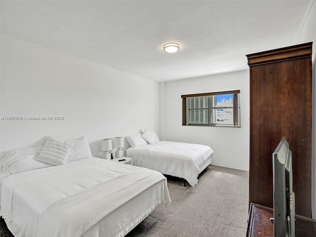 bedroom with carpet floors