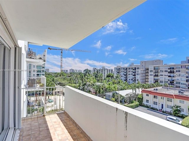 view of balcony