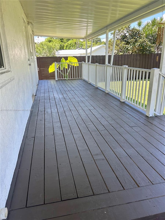 view of wooden terrace