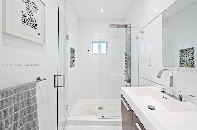 3551 E Glencoe St, Miami, FL 33133 - full bath with vanity and a stall shower
