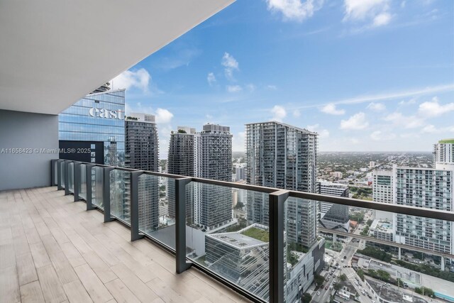 68 SE 6th St Unit 3706, Miami, FL 33131 - balcony featuring a city view