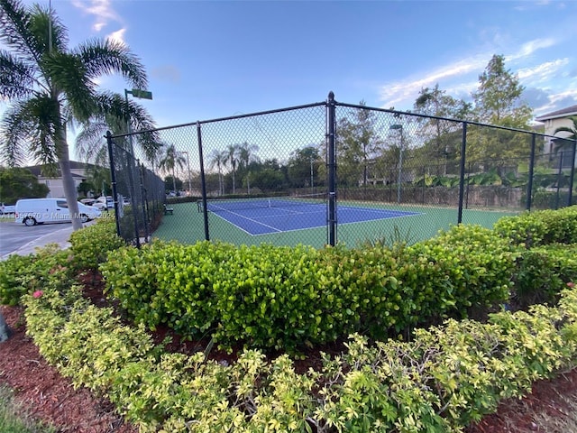 view of tennis court