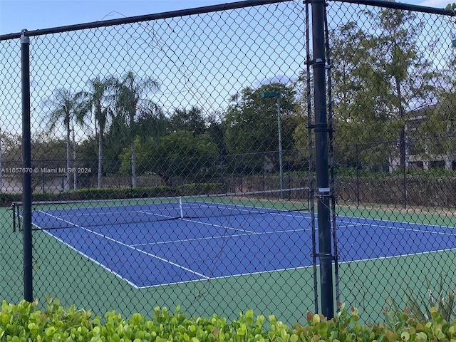 view of sport court