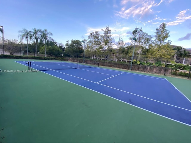 view of tennis court