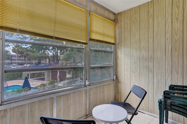 view of sunroom