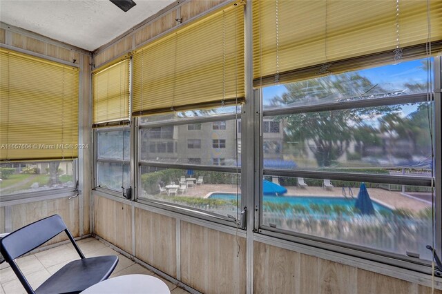 view of sunroom / solarium