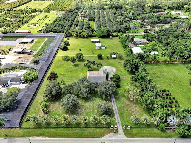 bird's eye view featuring a rural view