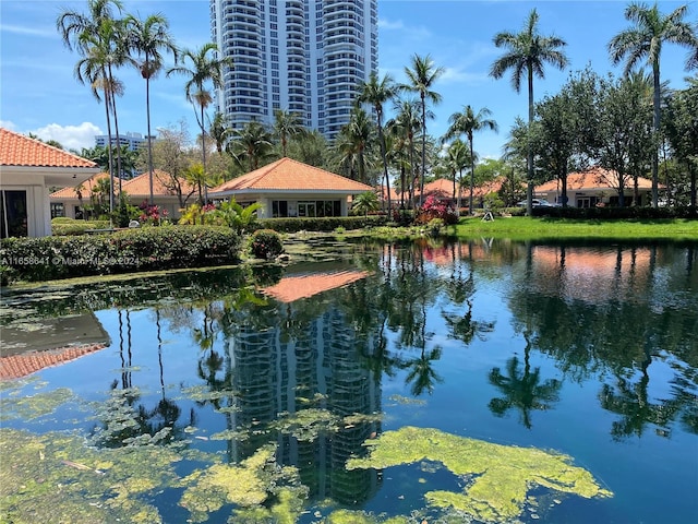 view of water feature