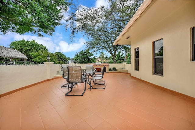 view of patio / terrace with outdoor dining space