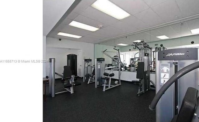 view of workout area