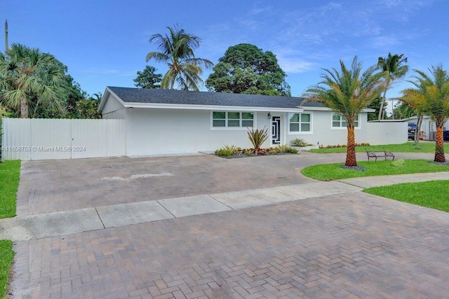 view of ranch-style house