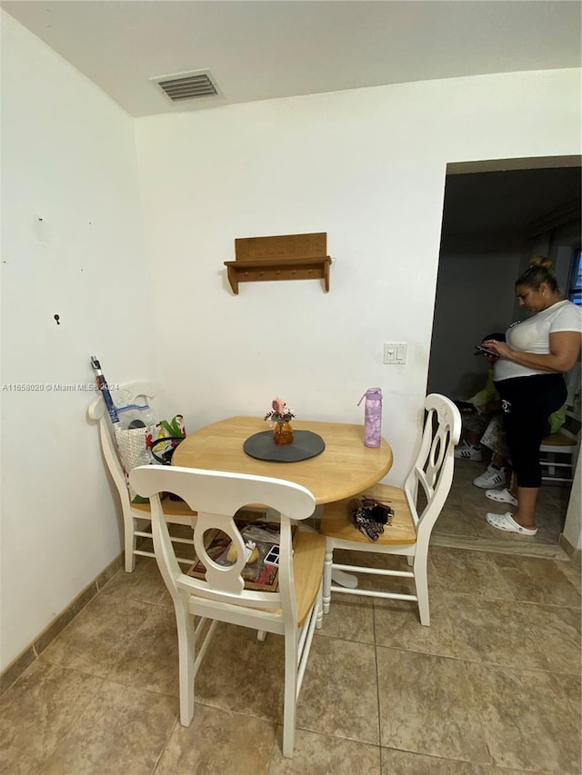 view of dining area