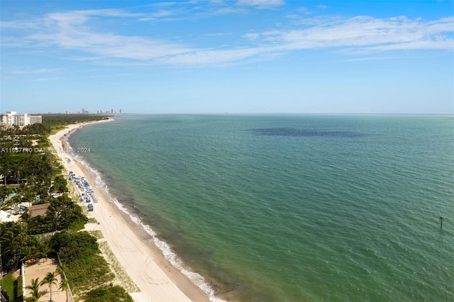 water view with a beach view