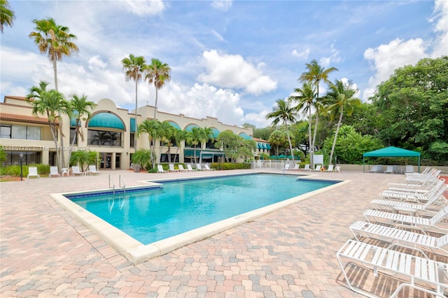 view of pool with a patio