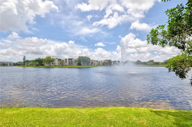 view of water feature