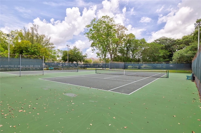 view of tennis court