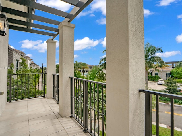 view of balcony